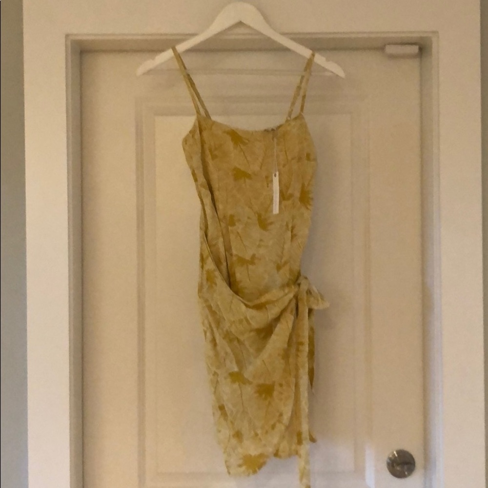 Wrap front dress
